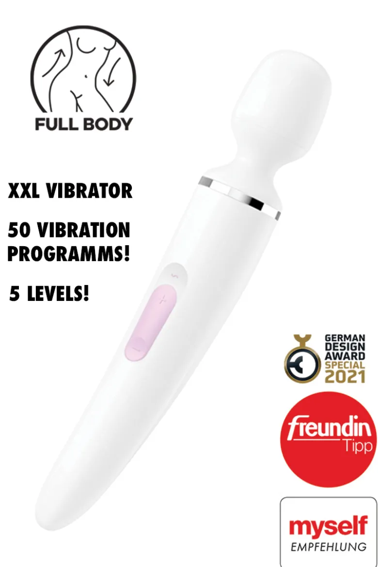 Satisfyer - Wand(er) Woman XXL Massager - Weiss Chrome